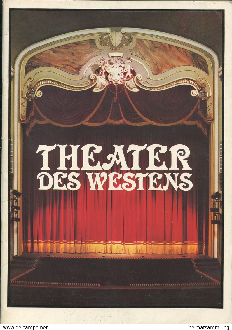 Berlin - Theater Des Westens - 44 Seiten Mit Vielen Abbildungen - Herausgegeben Im Zuge Der Wiedereröffnung 1978 - Theater & Scripts