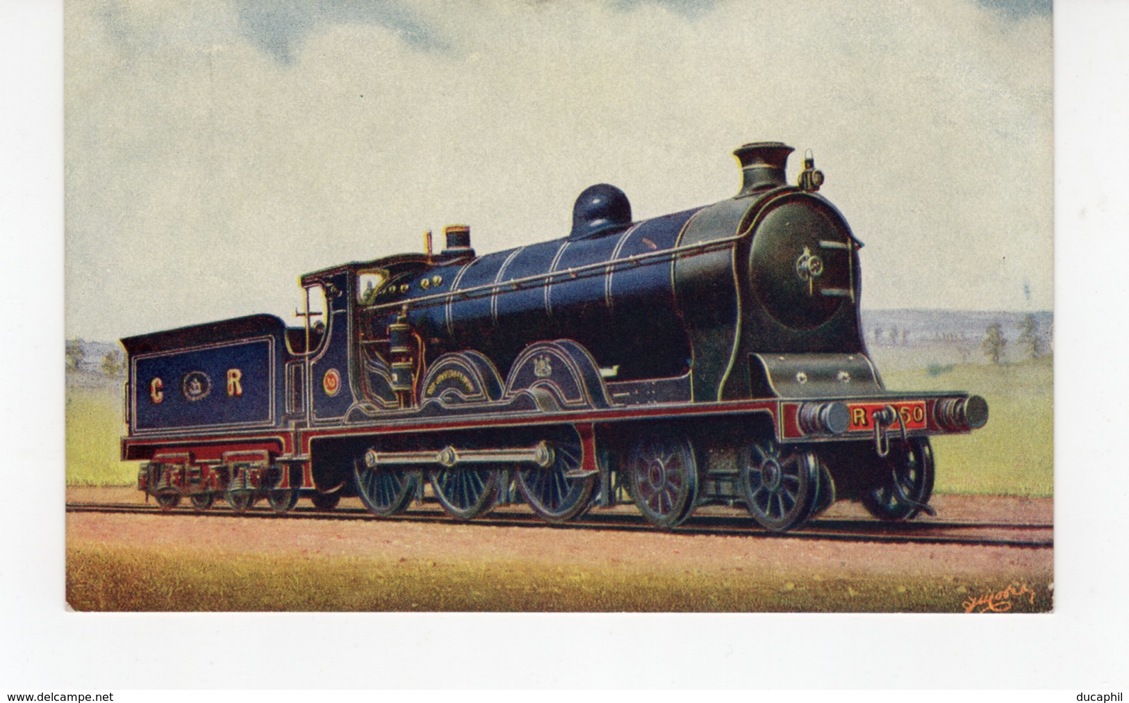 LES LOCOMOTIVES  (Royaume-Uni) CALEDONIAN RAILWAY 4-6-0 EXPRESS SIR JAMES THOMPSON. - Trains