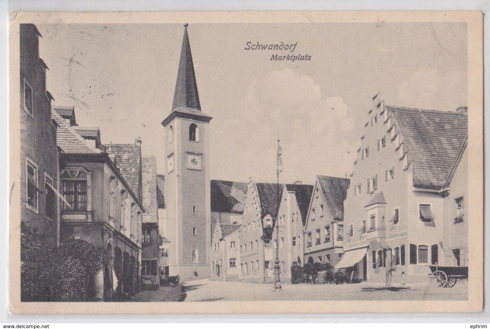 SCHWANDORF - Marktplatz - Briefmark - Schwandorf