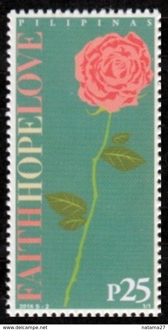 Filippine Philippines Philippinen Pilipinas 2016 Valentine's Day - Faith, Hope, Love - 25p Singles - MNH** (see Photo) - Philippines