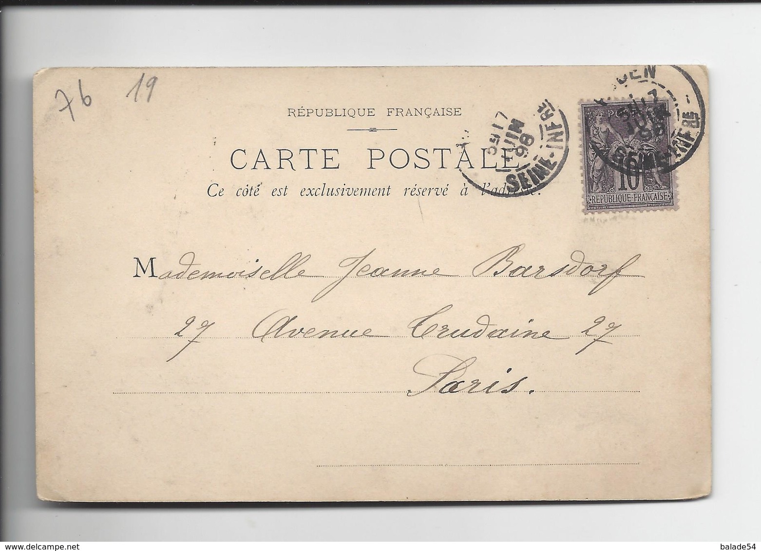 CPA - ROUEN (76) Cathédrale - RARE - Cachet De 1898 - Rouen