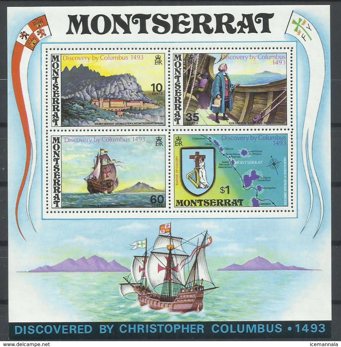 MONTSERRAT YVERT  H/B 33    MNH  ** - Montserrat