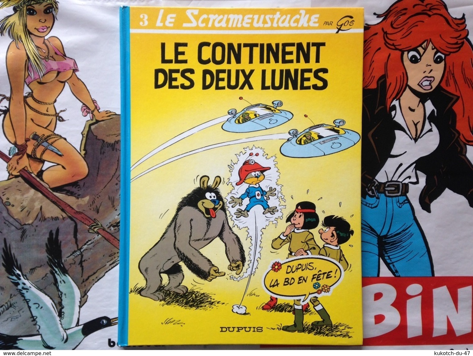 BD Le Scrameustache - Le Continent Des Deux Lunes - Gos (1994) - Scrameustache, Le