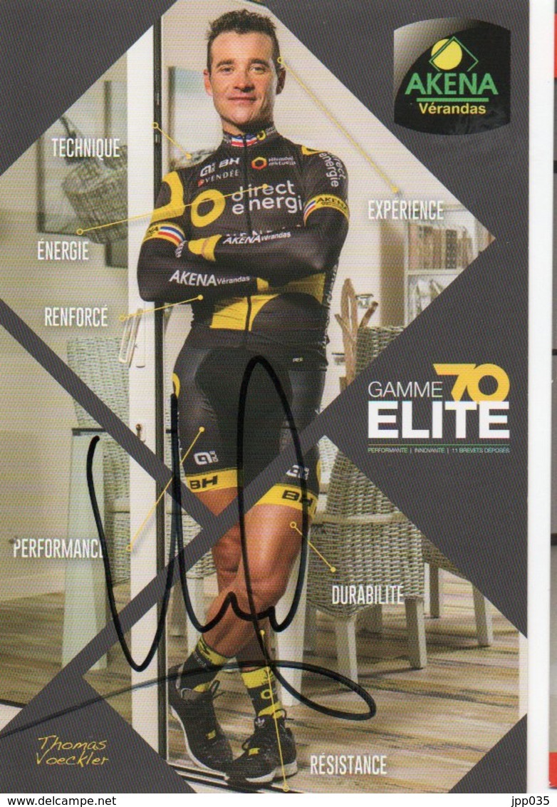 CYCLISME TOUR  DE  FRANCE  Autographe  THOMAS VOECKLER - Cycling