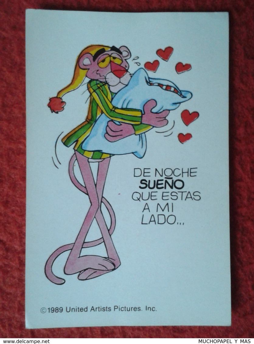 SPAIN 1989 CROMO OLD COLLECTIBLE CARD PEGATINA ADHESIVO STICKER LA PANTERA ROSA THE PINK PANTHER ASTON UNITED ARTISTS VE - Otros & Sin Clasificación