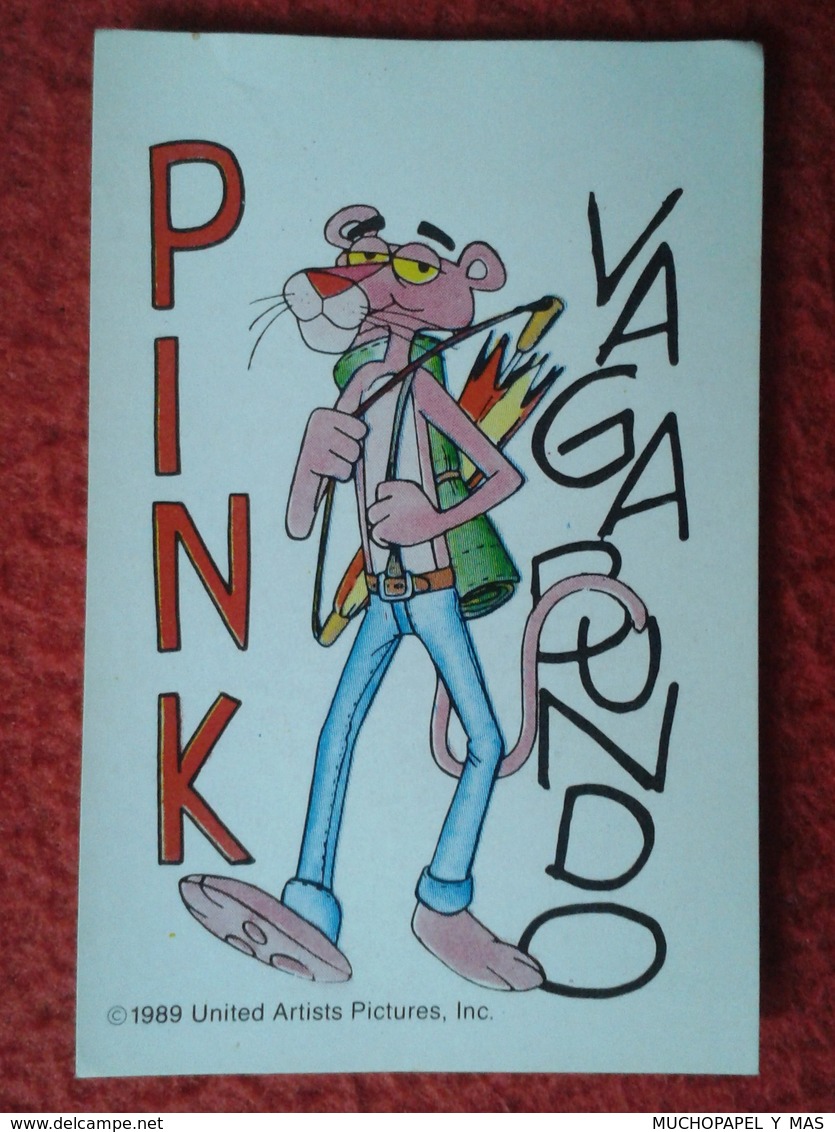 SPAIN 1989 CROMO OLD COLLECTIBLE CARD PEGATINA ADHESIVO STICKER LA PANTERA ROSA THE PINK PANTHER ASTON UNITED ARTISTS VE - Otros & Sin Clasificación