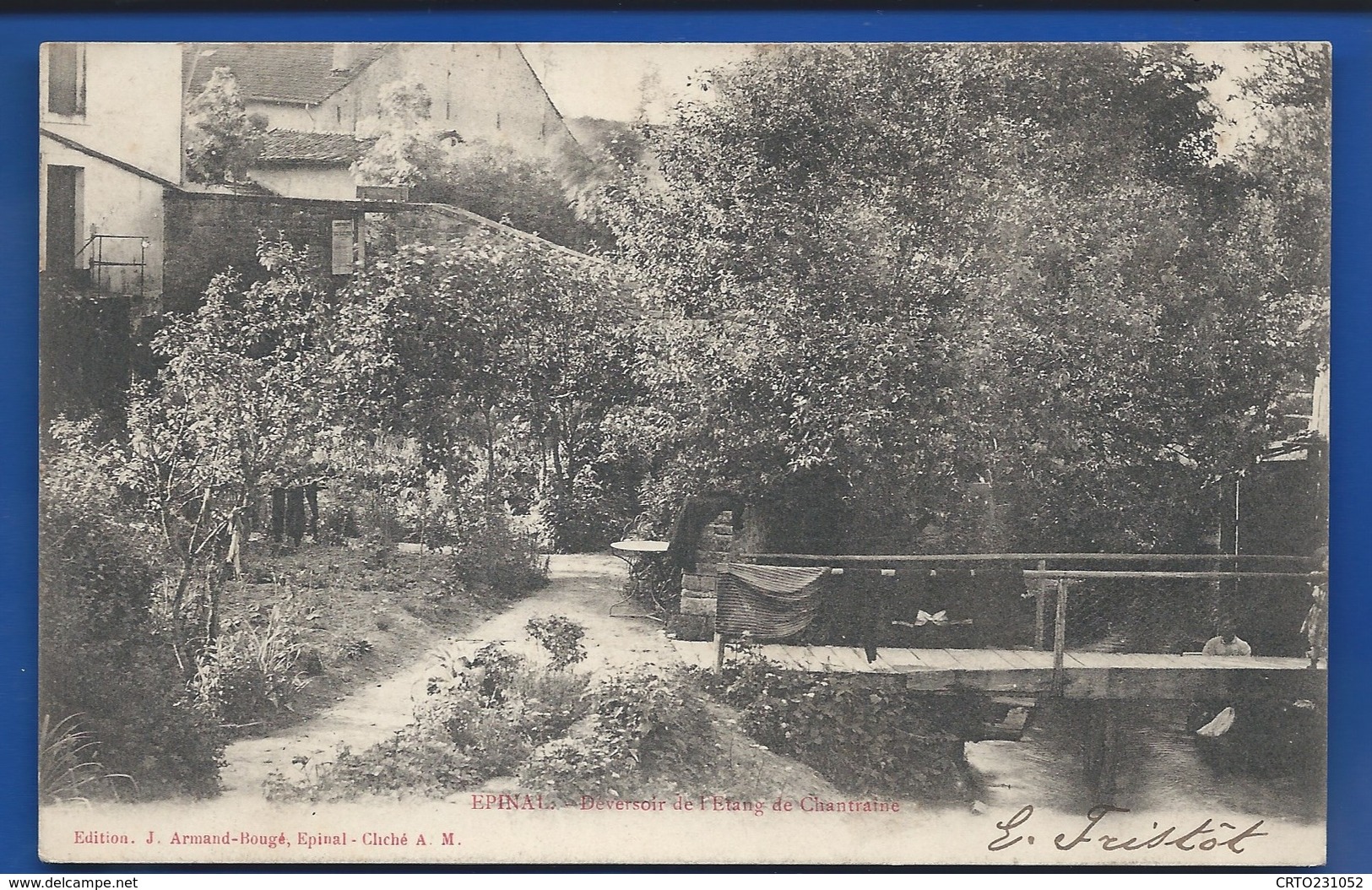 EPINAL    Deversoir De L'Etang De Chantraine     écrite En 1903 - Epinal