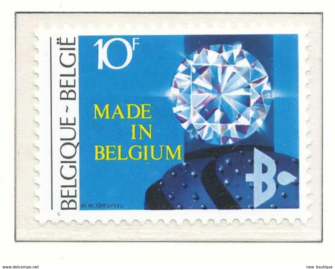 NB - [152300][2105] Belgique 1983, Exportations 'MADE IN BELGIUM', Diamants, Minéraux, SNC - Minéraux