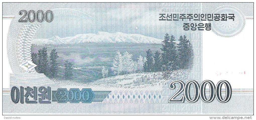 North Korea - Pick New - 2000 Won 2002 - 2009 - Unc - Commemorative - Corea Del Nord