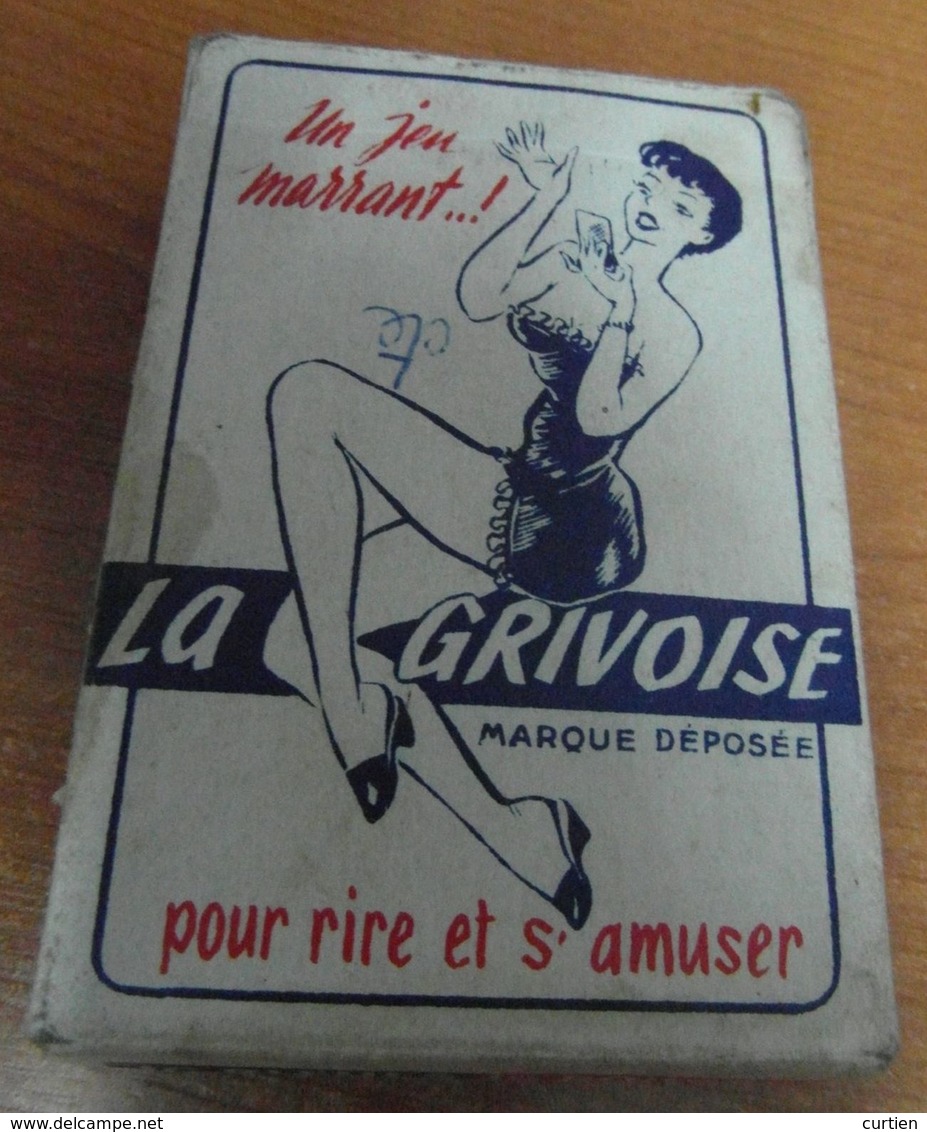 JEU De 32 CARTES  COQUINES . La Grivoise . 16 Questions + 16 Réponses . Voir 4 Photos . - 32 Kaarten