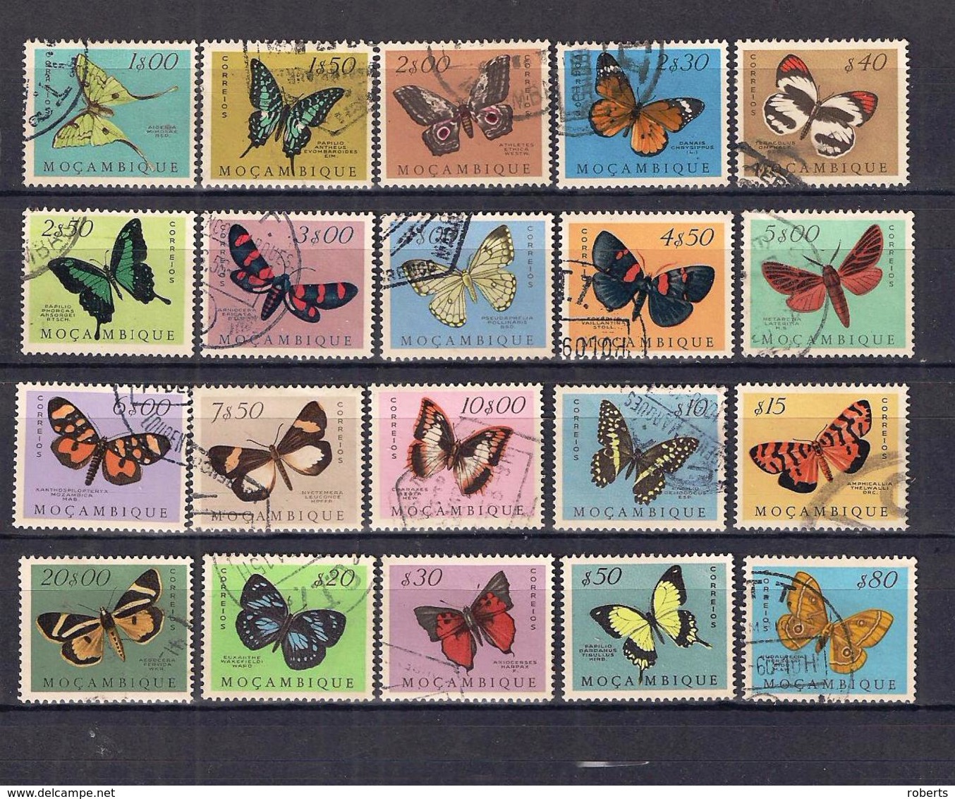Mozambique 1953, Mi: 417-36, Full Set, Used.(48c) - Collections (without Album)