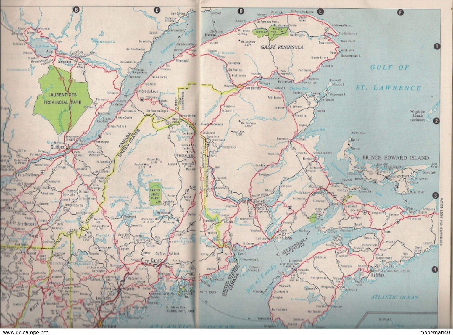 U.S.A. - CANADA - MEXICO (ROAD ATLAS) CARTES ROUTIÈRES - SPECIAL FEATURE - DETAILED WORLD'S FAIR MAP - HAMMOND.