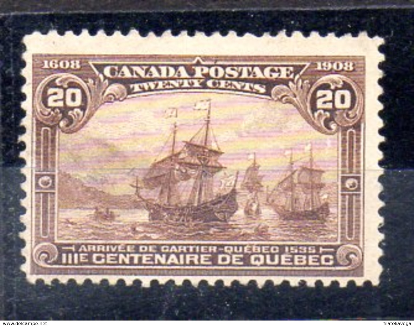 Sello De Canadá N ºYvert 92 (*) Sin Goma Valor Catálogo 185.0€ - Unused Stamps