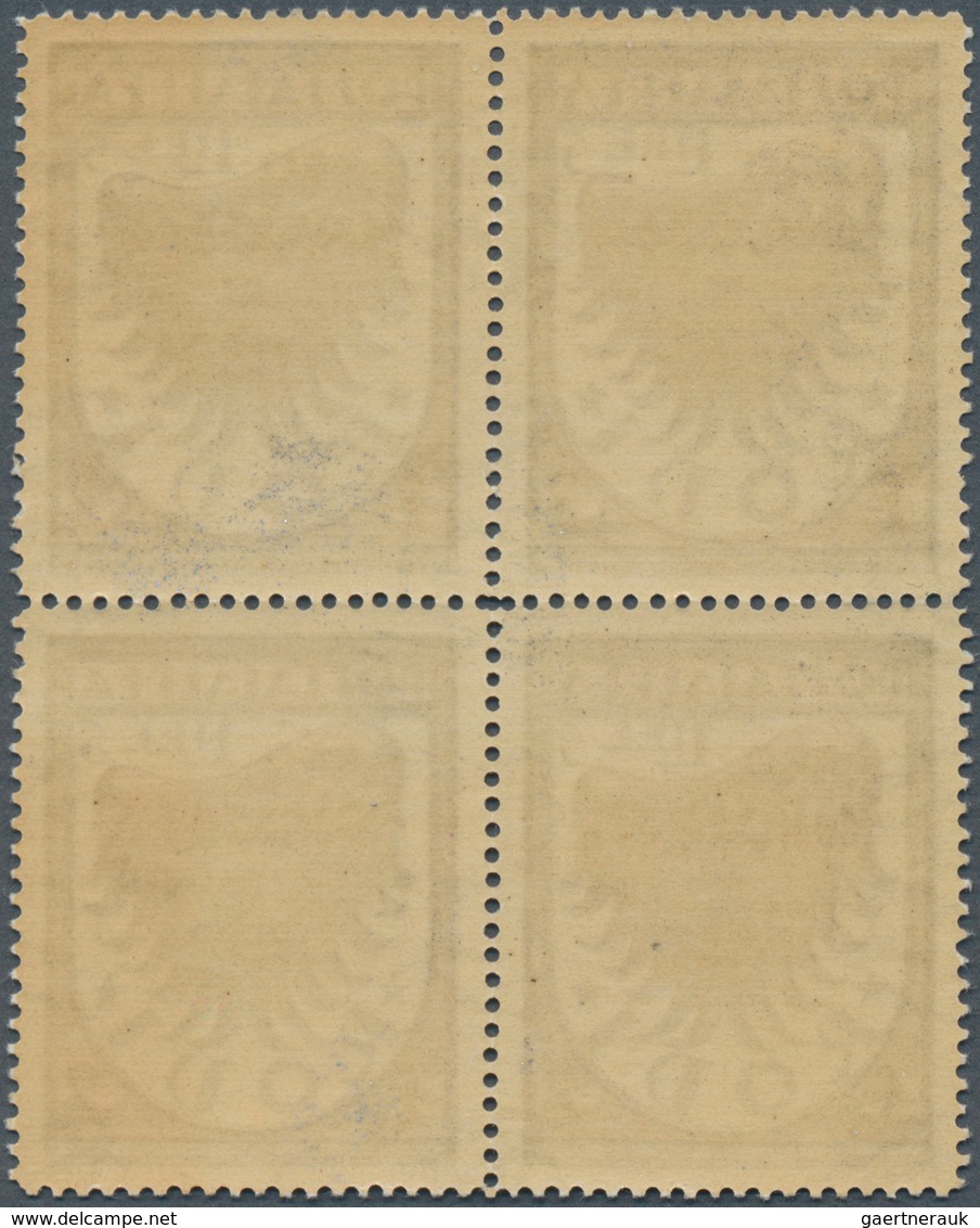 Ägäische Inseln: 1944, War Victim's Relief, Complete Set As Blocks Of Four, Unmounted Mint. Sass. PA - Egée