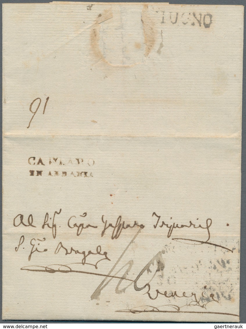 Albanien - Vorphilatelie: 1810. Entire Letter From DOBROTA (Port Of Cattaro, Adiratic Sea) To VENICE - Albanie