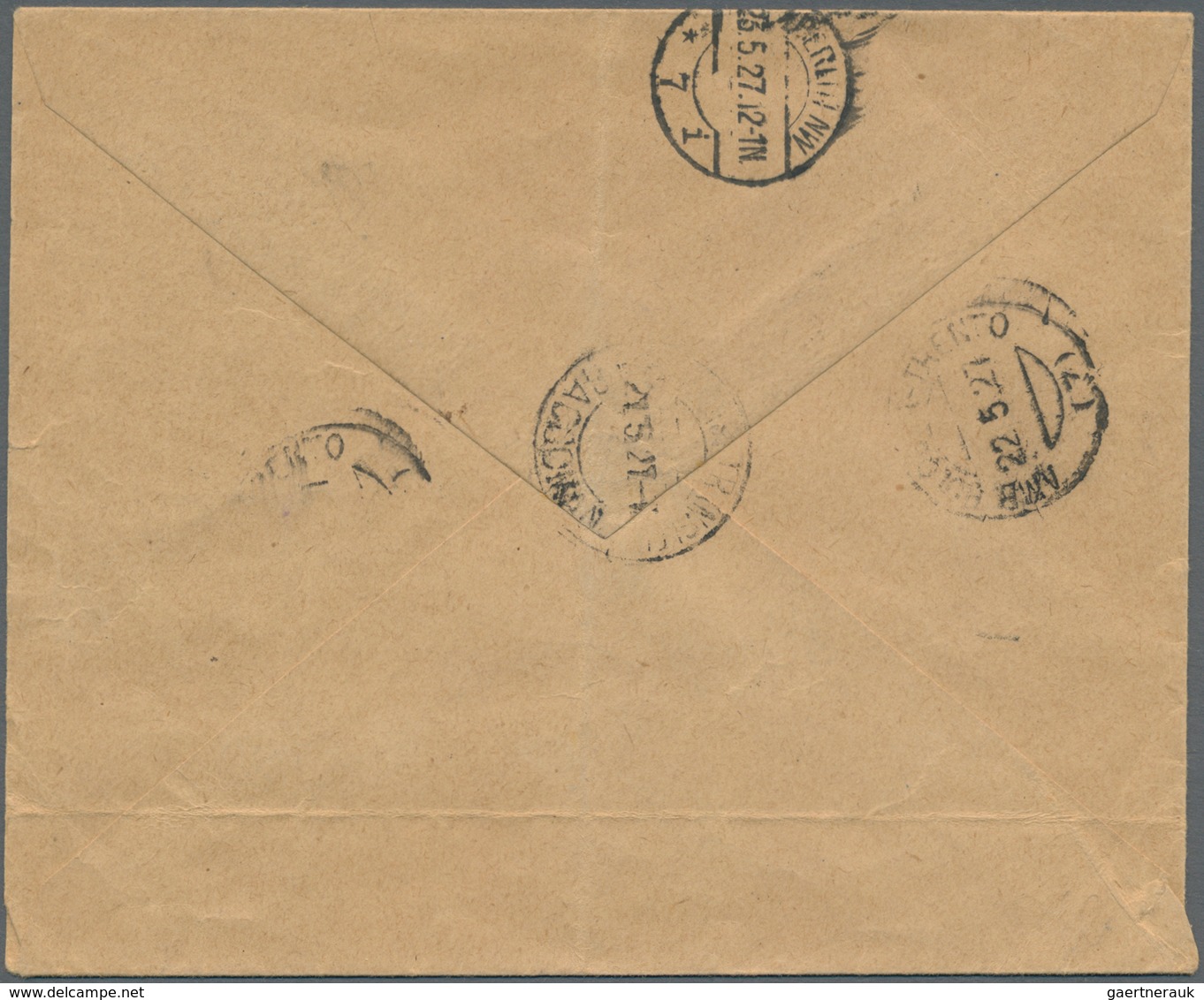 Albanien: 1927/1930, Two Registered Letters From ELBASAN Respectively TIRANA. One As A 25 Q Statione - Albanie