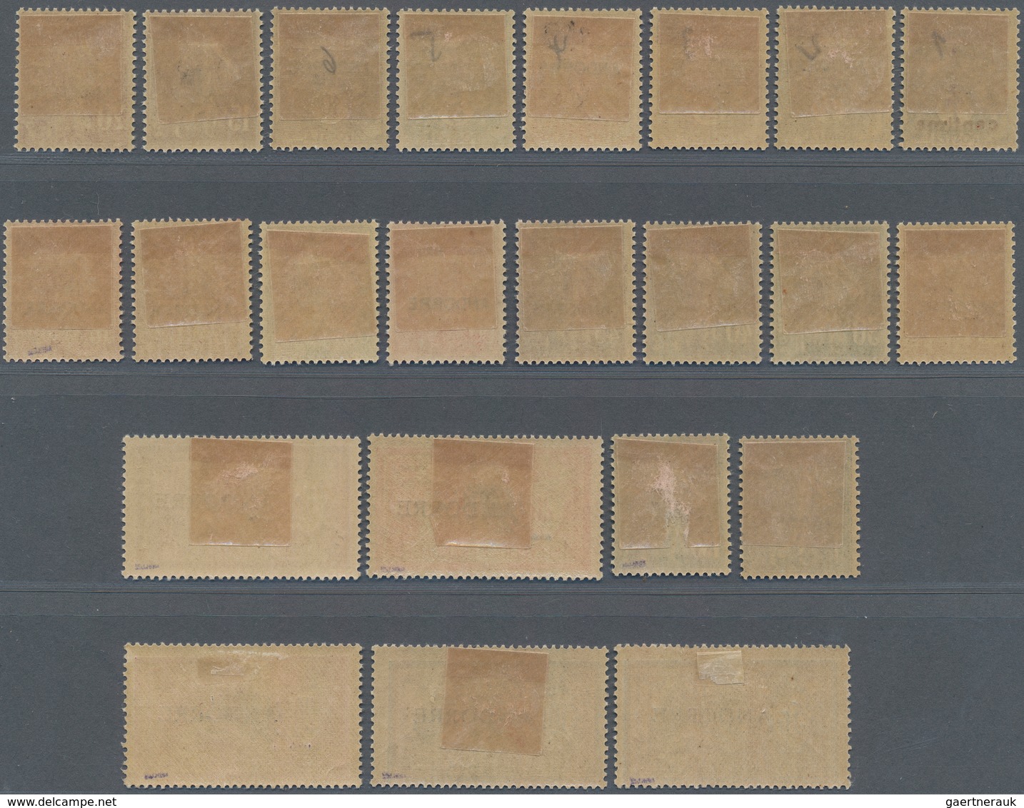 Andorra - Französische Post: 1931, 1/2 C - 20 Fr Definitives, Complete Set, VF Mint Lightly Hinged C - Other & Unclassified