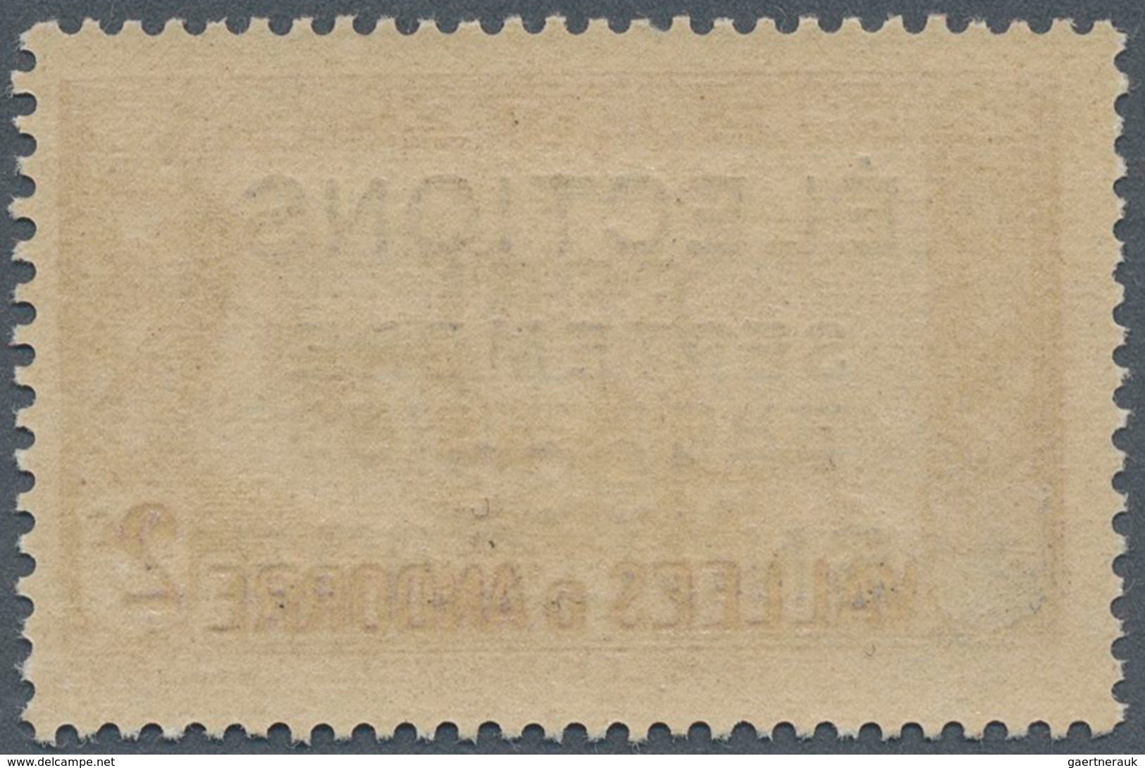 Andorra - Französische Post: 1933, "ELECTIONS" Overprints, Private Issue, 2c. Violet With Double Ove - Autres & Non Classés