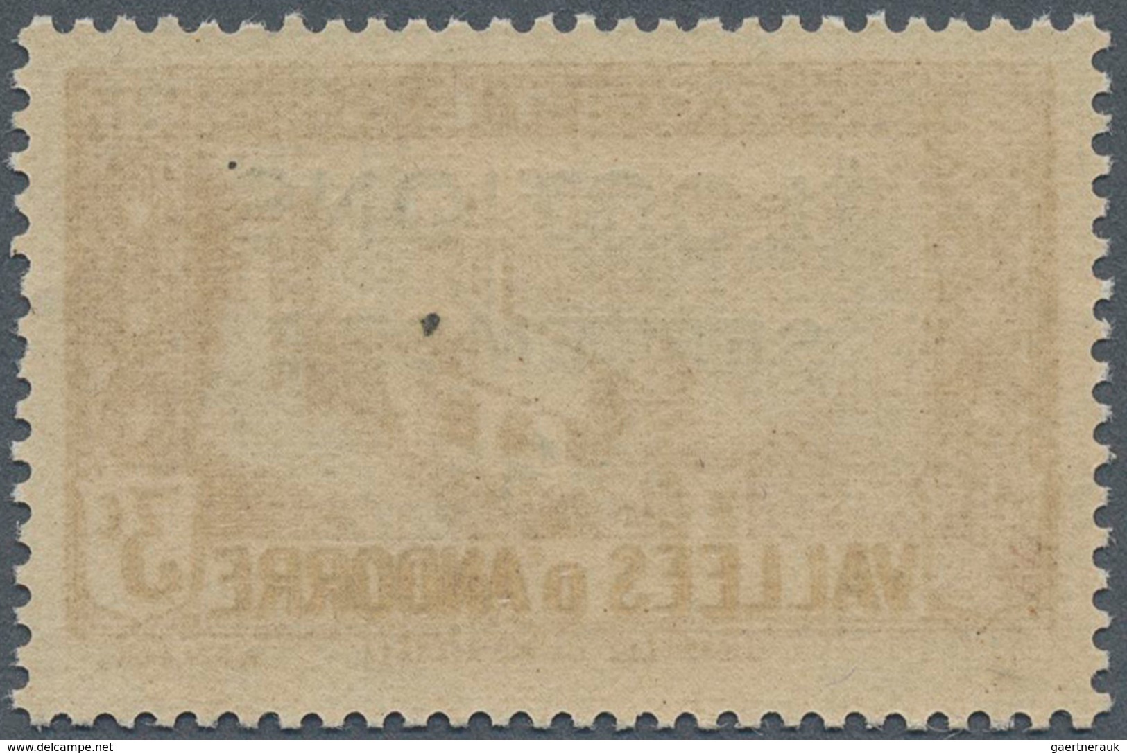 Andorra - Französische Post: 1933, "ELECTIONS" Overprints, Private Issue, 3c. Brown With Error "ELOC - Other & Unclassified