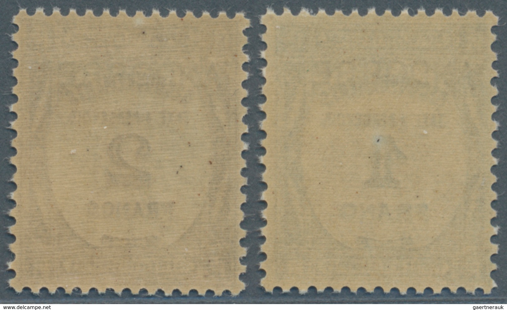 Andorra - Französische Post - Portomarken: 1932, 1 Fr And 2 Fr Overprint Stamps Of France, Mint Neve - Lettres & Documents