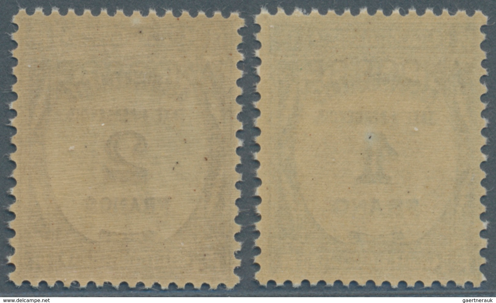 Andorra - Französische Post - Portomarken: 1932, 1 Fr And 2 Fr Overprint Stamps Of France, Mint Neve - Briefe U. Dokumente