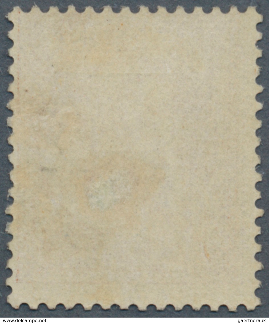 Belgien: 1884, König Leopold II. 1 Fr. Braunrot/grünlich Ungebraucht, Seltene Marke, Mi. € 900,-- (C - Briefe U. Dokumente