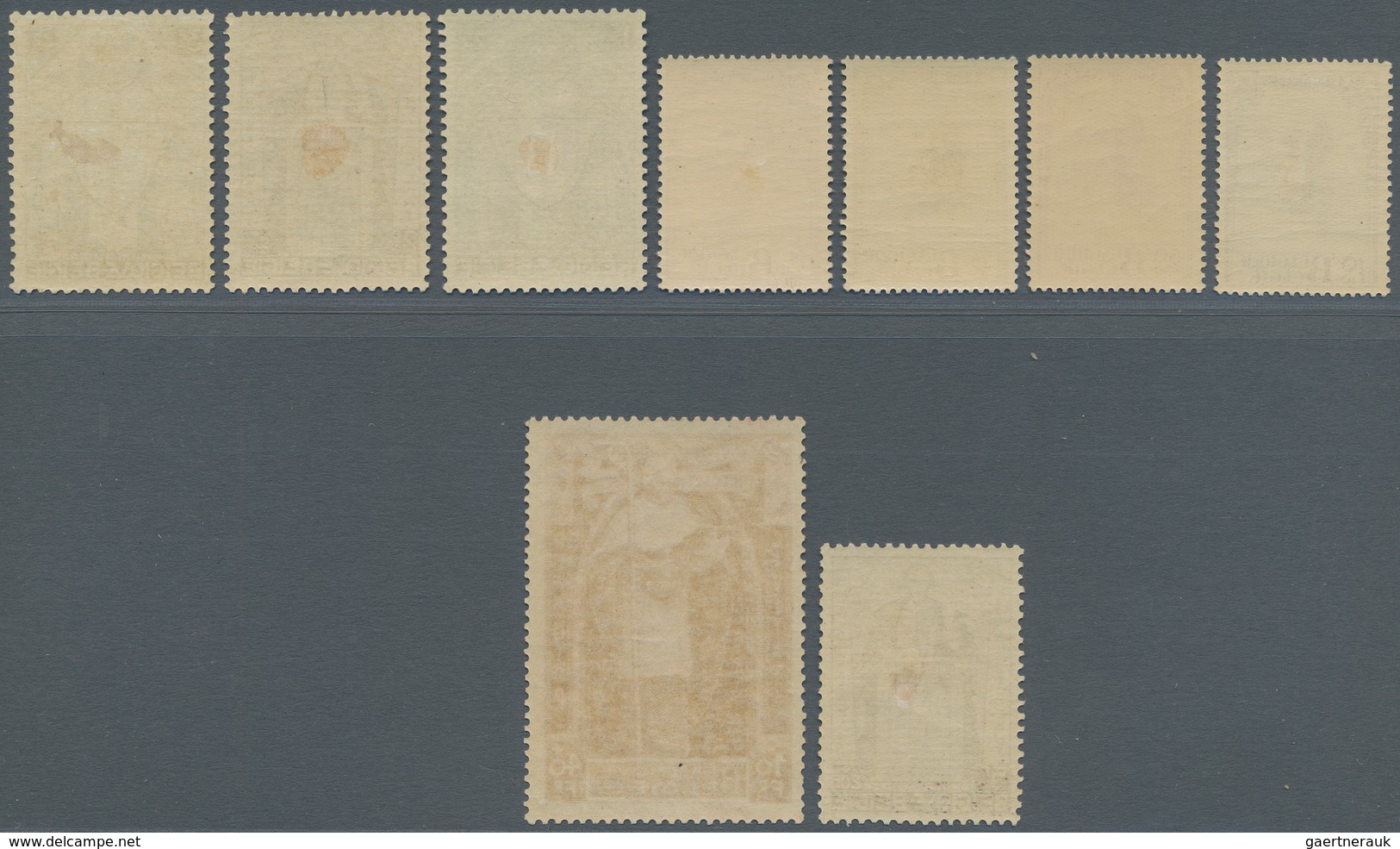 Belgien: 1932, Kardinal Mercier, 10c. To 10fr., Complete Set Of Nine Values, Fresh Colour And Well P - Briefe U. Dokumente