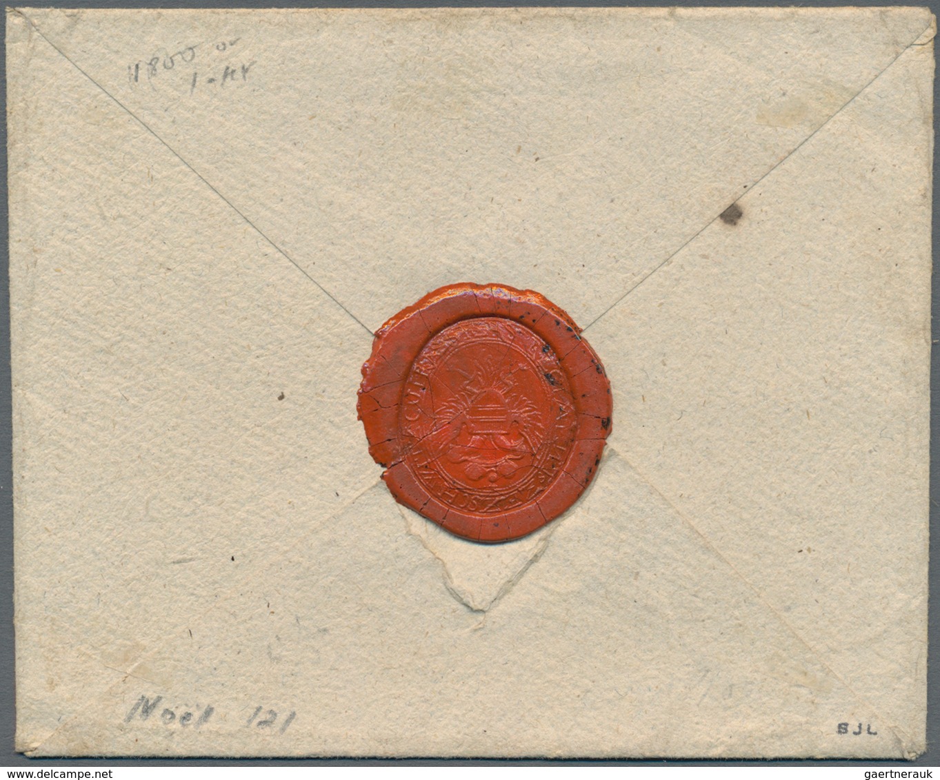 Belgien - Besonderheiten: 1800, FRANCFORT PAR COLOGNE, Double-line Transit Handstamp In Red On Milit - Other & Unclassified