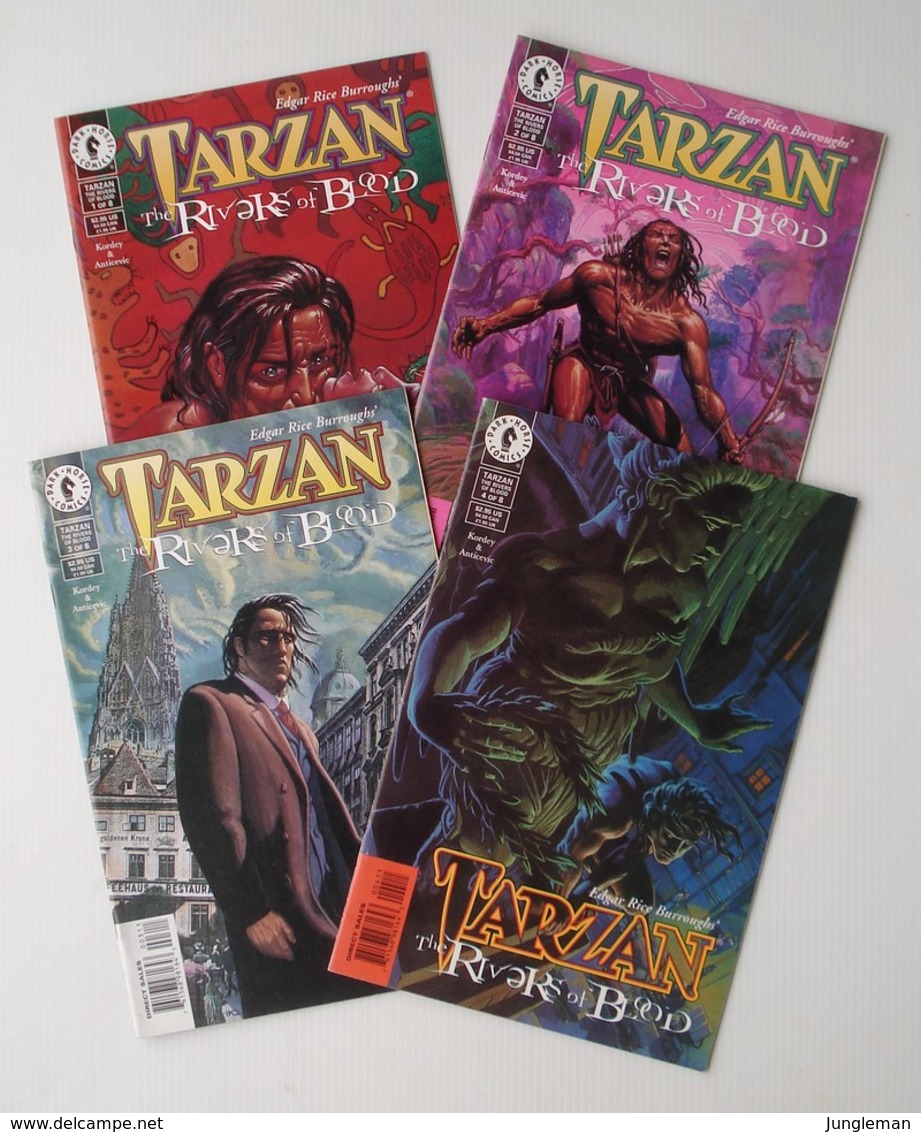 Tarzan - The Rivers Of Blood - #1 2 3 4 - Full Series - Dark Horse Comics - In English - Igor Kordey - 1999 - Autres Éditeurs