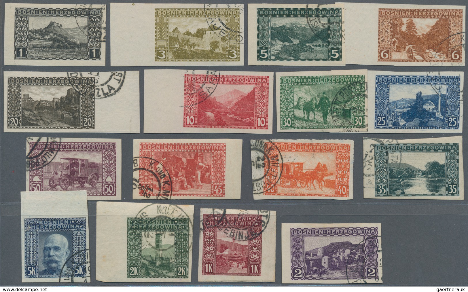 Bosnien Und Herzegowina (Österreich 1879/1918): 1906. Pictorial Issue. Very Fine Used Set Of Sixteen - Bosnien-Herzegowina