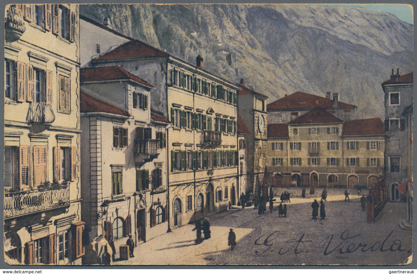 Bosnien Und Herzegowina (Österreich 1879/1918) - Portomarken: 1911, “CATTARO” Picture Postcard To TR - Bosnia And Herzegovina