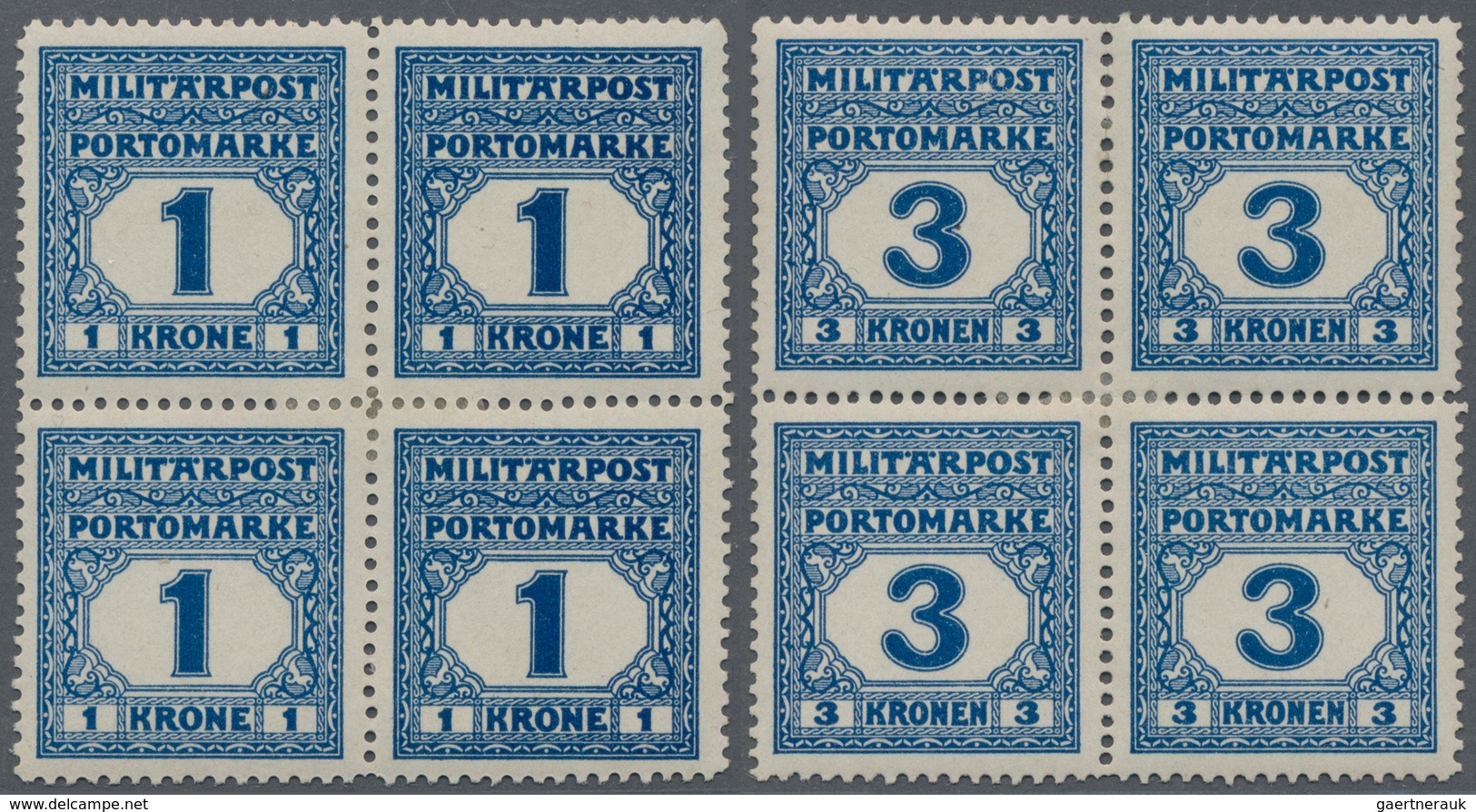 Bosnien Und Herzegowina (Österreich 1879/1918) - Portomarken: 1916 (30 Oct)-1918. POSTAGE DUE. Very - Bosnie-Herzegovine