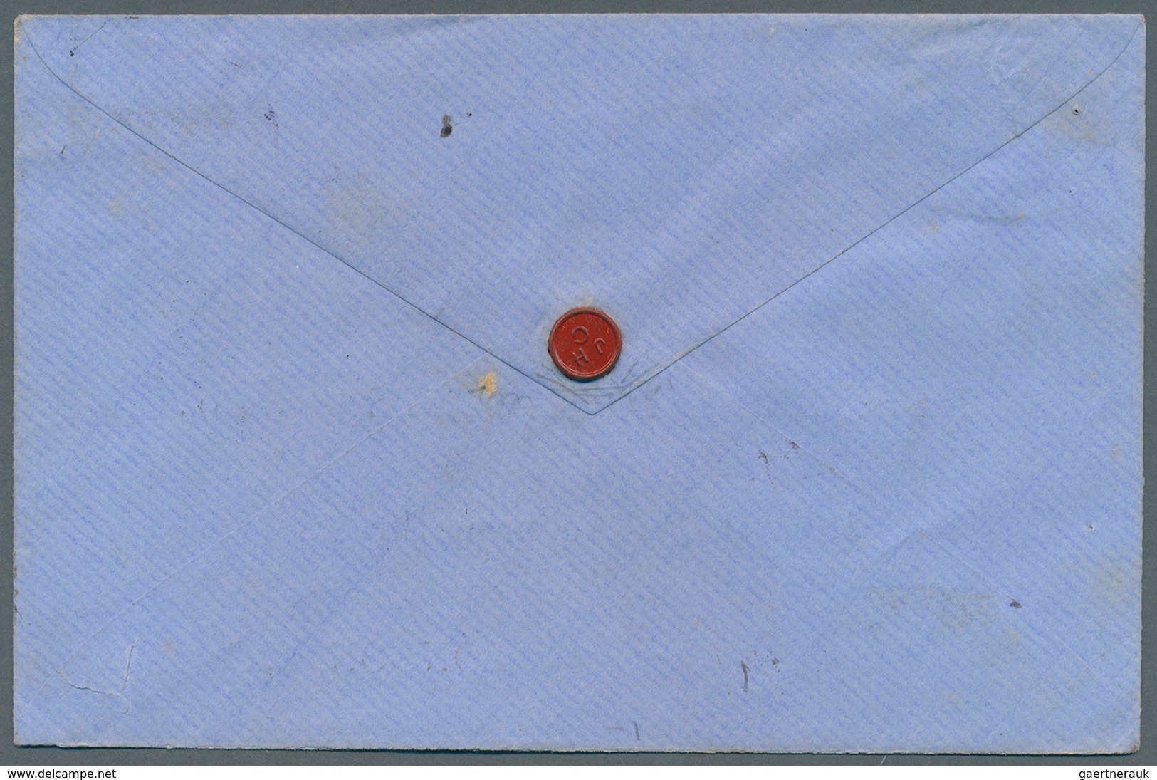 Bulgarien: 1892. Registered Envelope To London Bearing SG 34, 50s Blue And Rose Tied By Rustschuk Da - Neufs