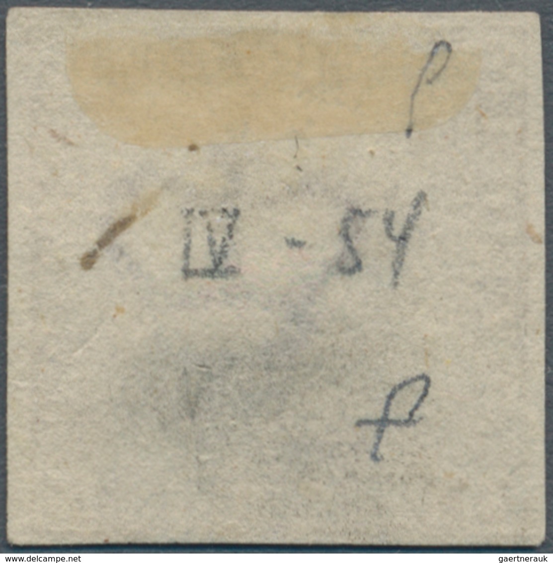 Dänemark: 1854, 4 S (FIRE R.B.S.) Chestnut Brown, With Three-ring Postmark (AFA #1 III F). - Gebraucht