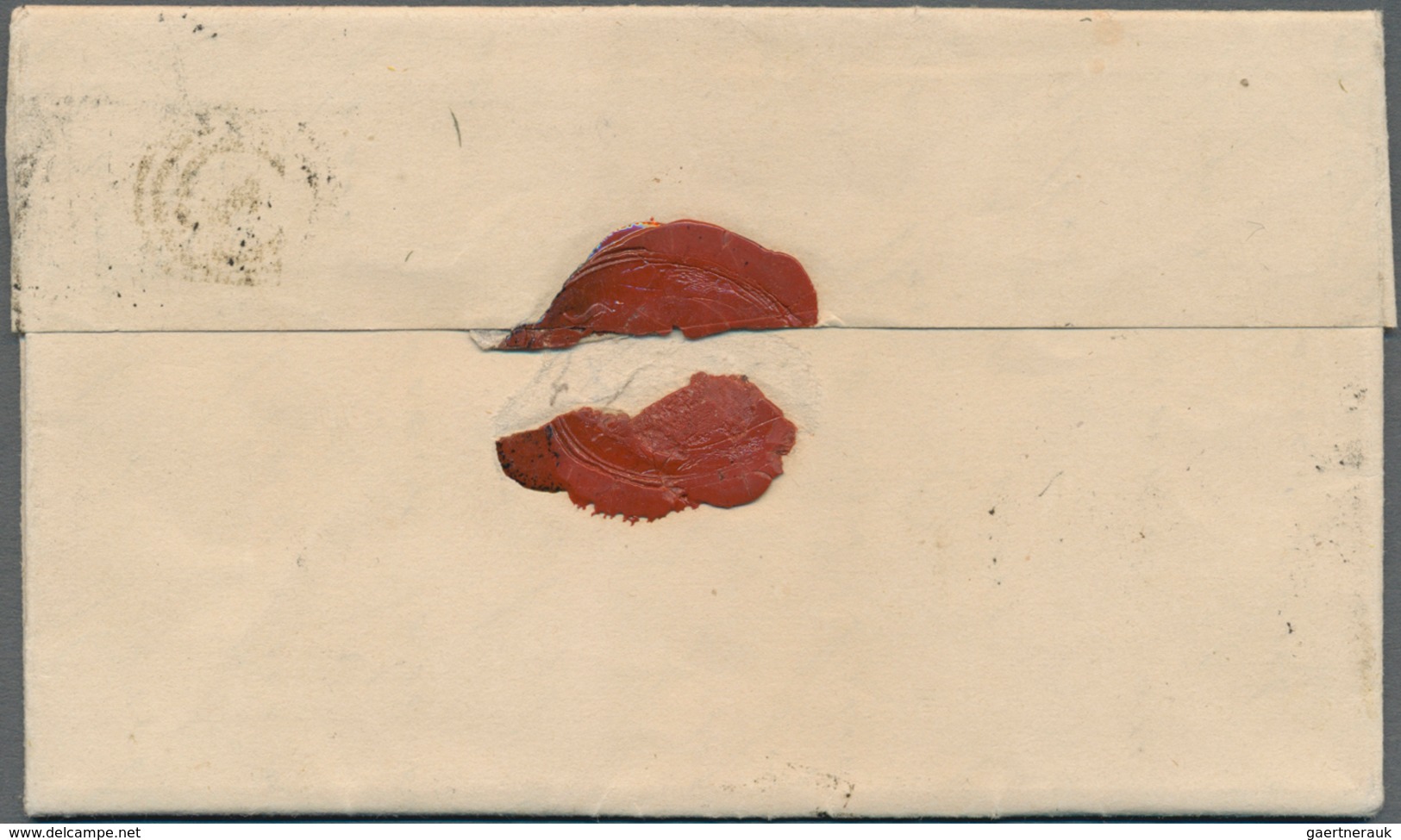 Dänemark: 1854, 4 S (FIRE R.B.S.) Chestnut Brown In EF On Complete Folded Letter With No.-postmark " - Oblitérés