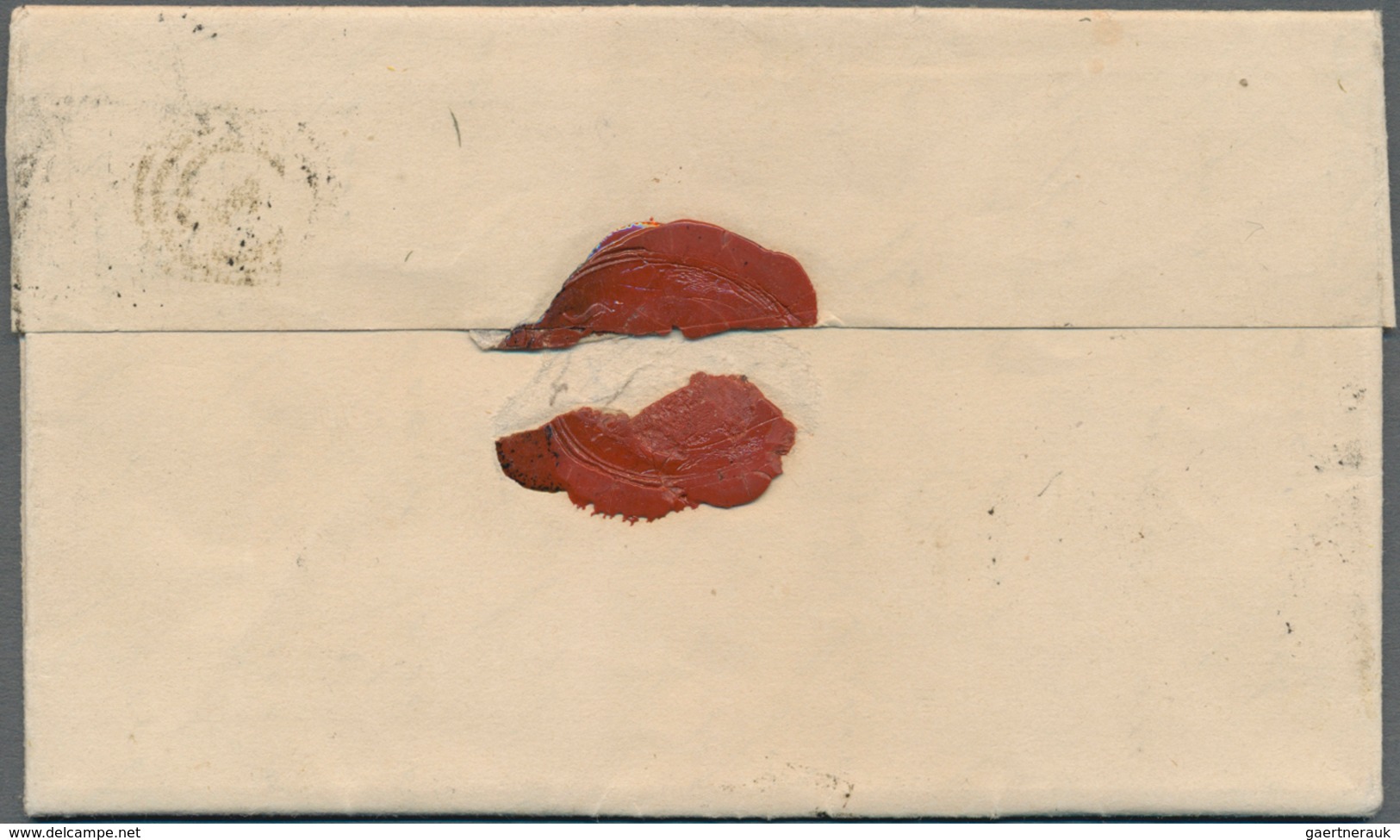 Dänemark: 1854, 4 S (FIRE R.B.S.) Chestnut Brown In EF On Complete Folded Letter With No.-postmark " - Gebraucht