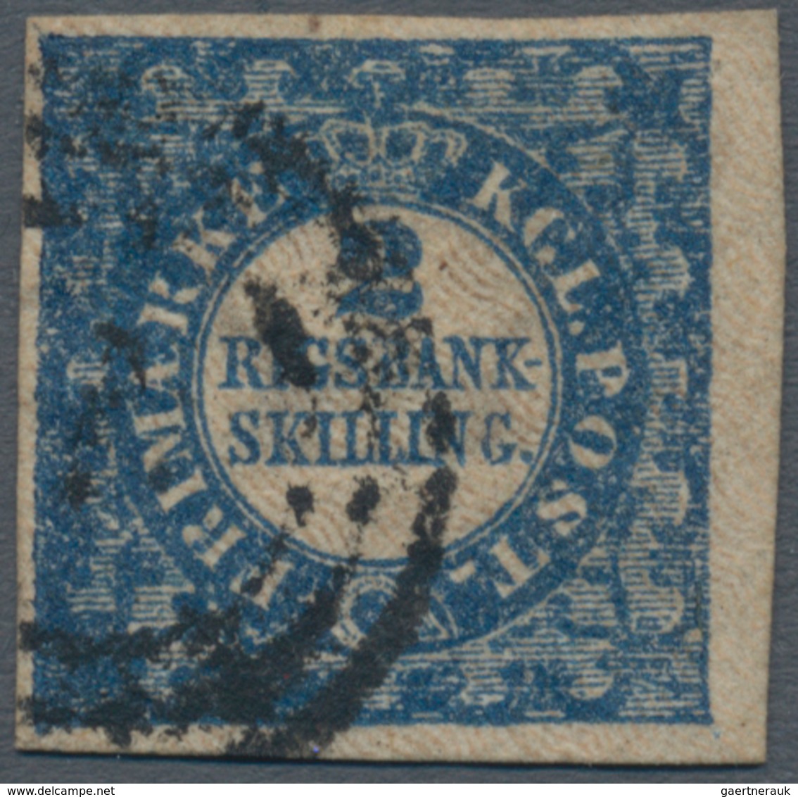 Dänemark: 1851-52 2 R.B.S. Blue, Thiele Printing, Plate II, No. 51, Type 1, Used And Cancelled By Nu - Oblitérés