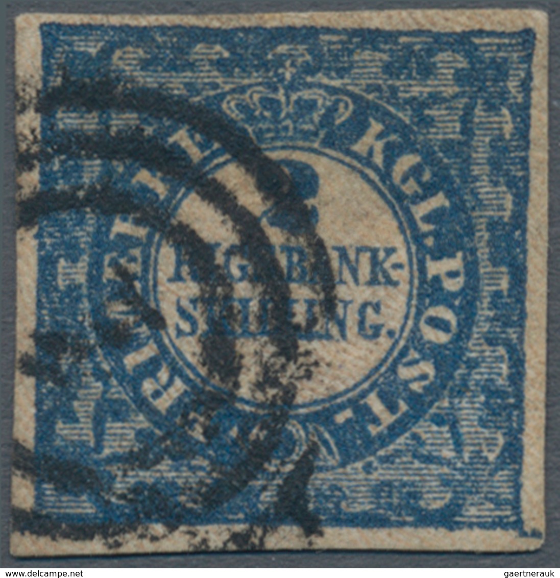 Dänemark: 1851-52 2 R.B.S. Blue, Thiele Printing, Plate II No. 6, Type 2 Showing "foot Of "2" Nearly - Used Stamps