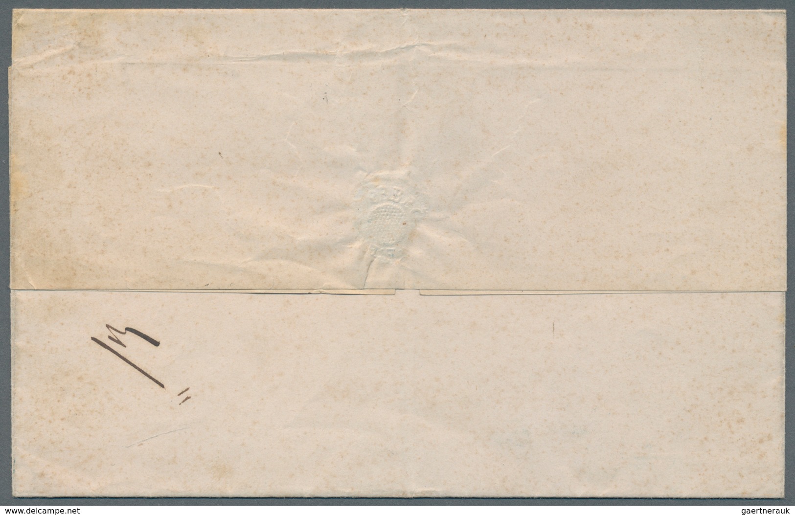 Dänemark: 1865, 4 S Red Pair Cancelled With "77" And Beside Circle Postmark Blue VIBORG On Folded Le - Used Stamps