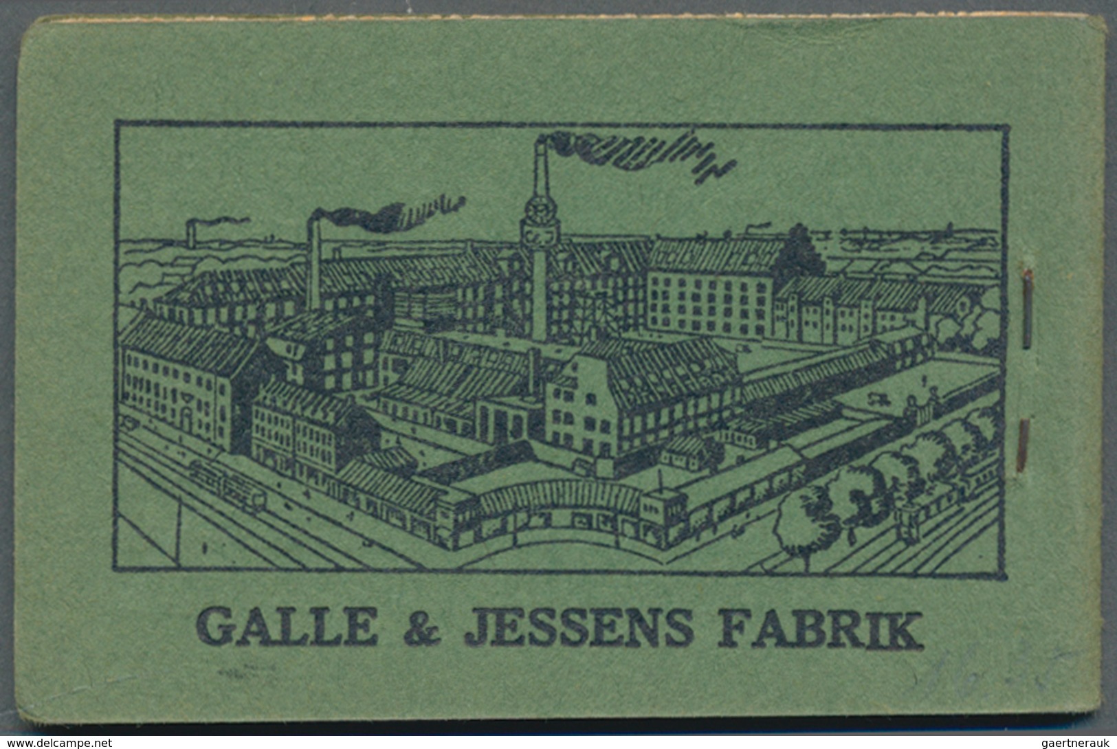Dänemark - Markenheftchen: 1931, Stamp Booklet 2kr. Black On Green (16 X 10öre And 8 X 5öre) With 'G - Booklets