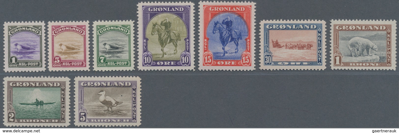Dänemark - Grönland: 1916/45 Paketportomarken Der 2. Ausgabe Sowie Freimarkenausgabe, Diese Rückseit - Briefe U. Dokumente