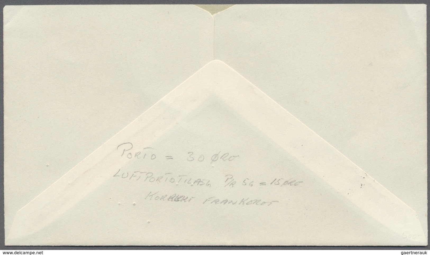 Dänemark - Grönland: 1953, Portogerechter Lp-Brief Von "Tingmiarmiut 14.10.53" Nach Kopenhagen, Ank. - Lettres & Documents
