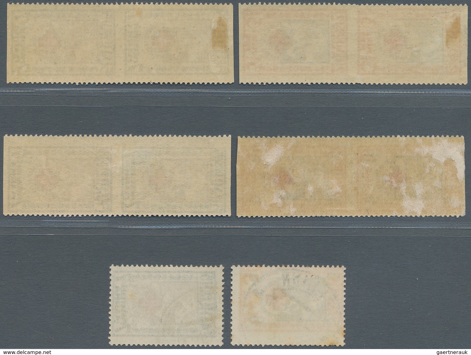 Estland: 1921 - 1924, Red-cross 2 1/2 Sts / 3 1/2 Sts And 5 Sts / 7 Sts And Overprint Issue, Each In - Estonie