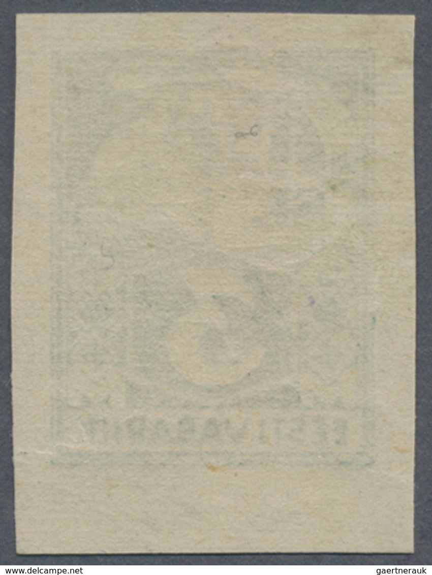 Estland: 1924, Postage Stamp Craftsman 3 M Proof, Mint, "genuine And Perfect", Photo-certificate Löb - Estonia