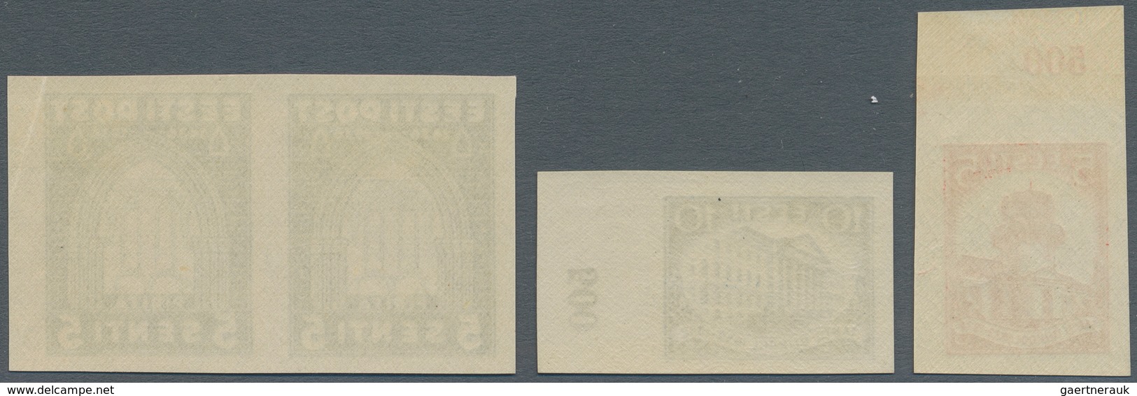 Estland: 1932 - 1936, 300 Years University Dorpat (Tartu), Two Imperforated Values 5 (S) And 10 (S) - Estonia