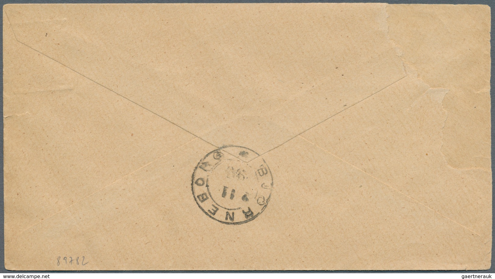 Finnland: 1890 GSU 20 P. Mit Zus.-Frank. 5 + 20 P. Als R.-Brief Von "KRISTINESTAD" Nach Bjorneborg, - Lettres & Documents