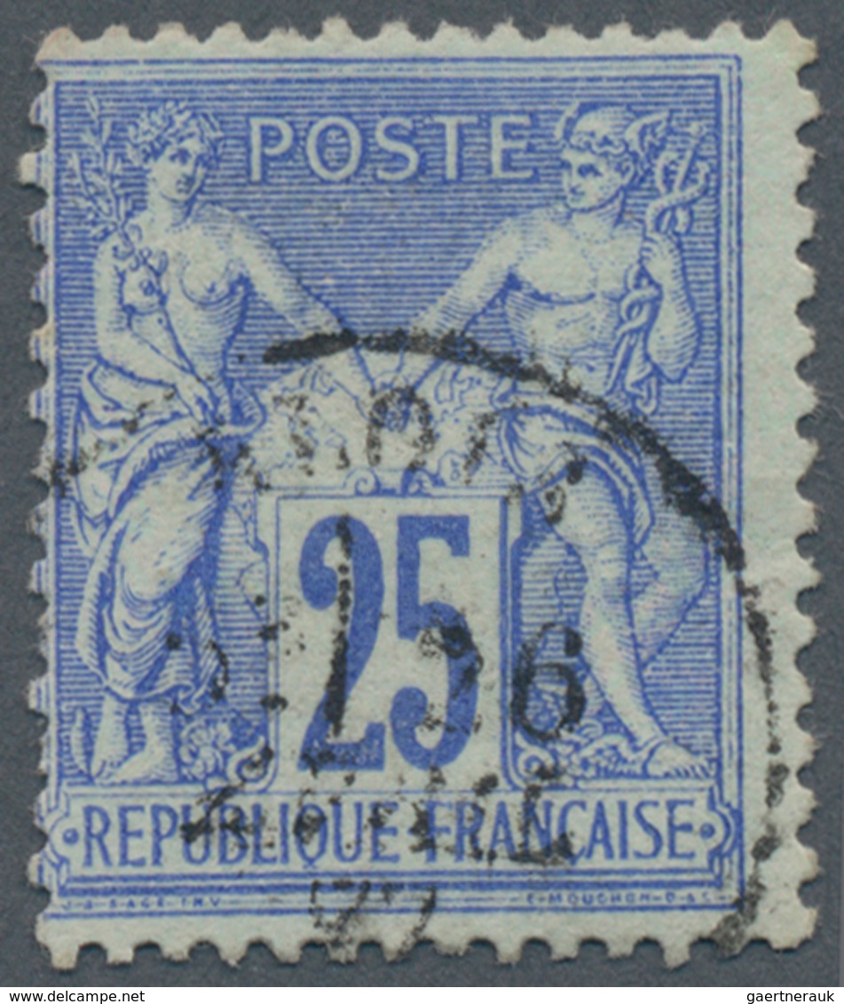 Frankreich: 1876, Allegory 25 C Used On Light Greenish (Yv.€900,-). - Covers & Documents