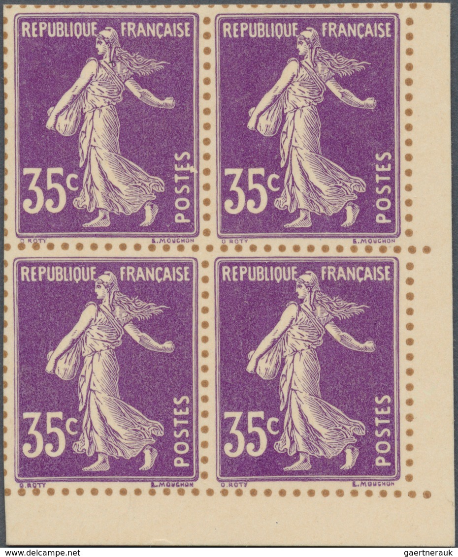 Frankreich: 1906, 35c. Violet "Semeuse Camee", Special Edition On Bristol With Indicated Perforation - Covers & Documents