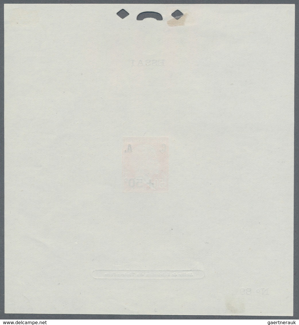 Frankreich: 1927, National Debt Fund, 1.50fr., Three Different Essais (numbered Epreuve De Luxe) Wit - Lettres & Documents