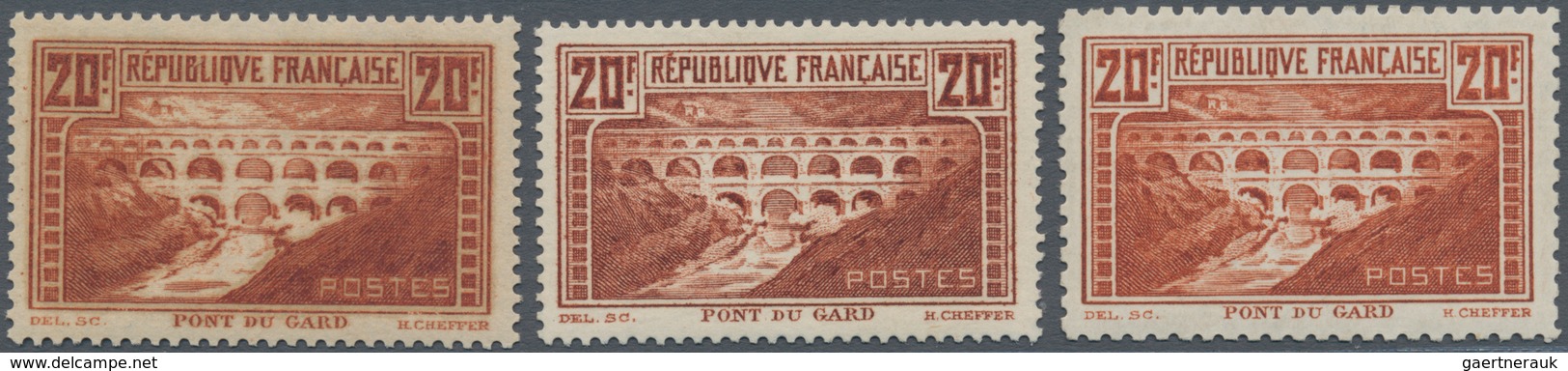 Frankreich: 1931, 20 Fr. Buildings With All Three Perforations, Mint, No. 242 B Signed (Yv. 262 B, 2 - Covers & Documents